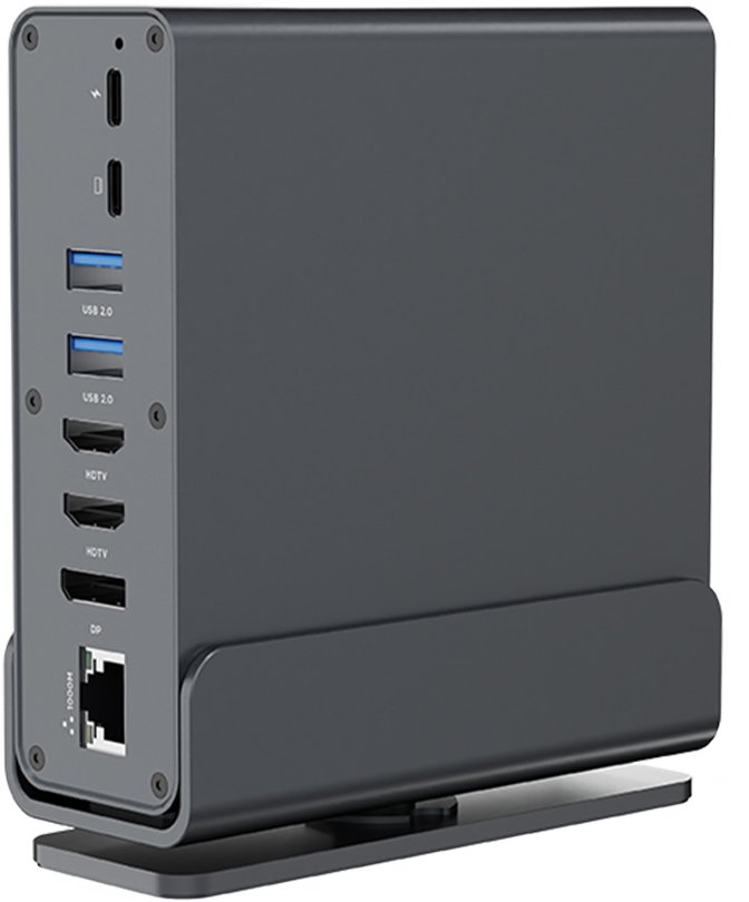 Gembird GEMBIRD Adapter wieloportowy USB typ CF 15w1 koncentrator USB AF-porty v.2x2 + v.3x3 typ CF + HDMIx2 + DisplayPort + PD + czytnik