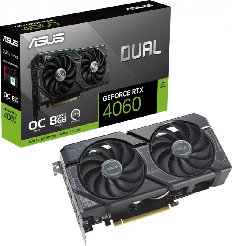 Asus Dual GeForce RTX 4060 OC 8GB GDDR6 (DUAL-RTX4060-O8G)