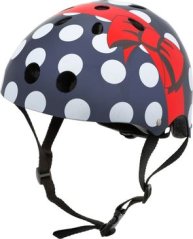 Mini Hornit prilba bicyklová Polka Dot tyrkysový r. 53-58cm (POM913)