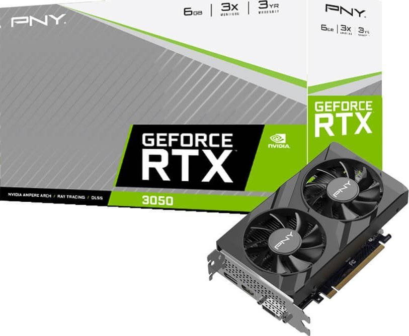 PNY GeForce RTX 3050 Verto Dual 6GB GDDR6 (VCG30506DFXPB1)