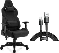 SENSE7 Sentinel materiałowy czarny + kabel usb