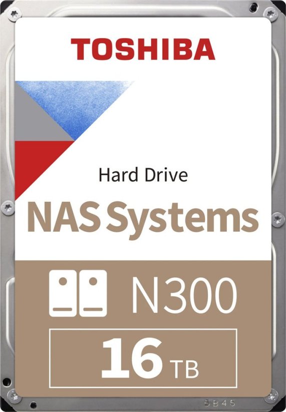 Toshiba N300 NAS Systems 16000 GB 3,5" 88,9mm 7200rpm SATA-3 24/7 512e (MN11ACA16TS)