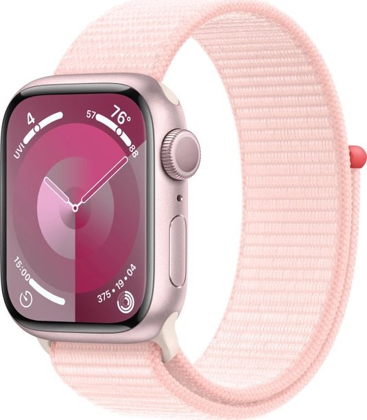 Apple Watch 9 41mm GPS Pink Alu Sport Loop ružový MR953
