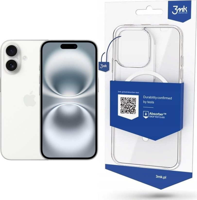 Apple iPhone 16 256GB White (MYEF3) + Etui MagCase
