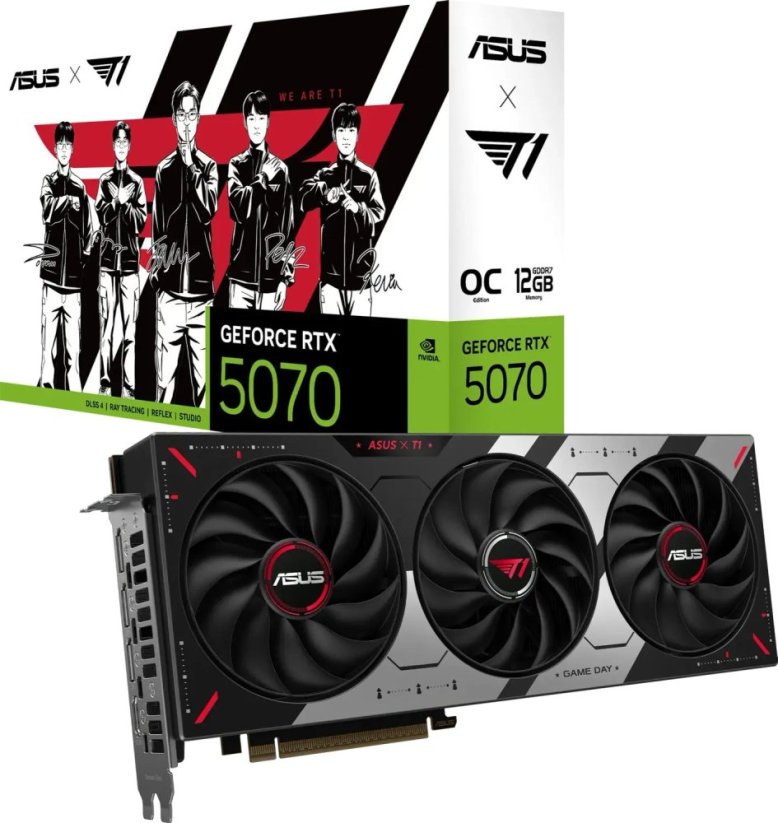 Asus T1 GeForce RTX 5070 OC 12GB GDDR7 DLSS4 (T1-RTX5070-O12G-GAMING)