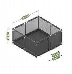 King Kids Kojec pre deti Cozy 20 Graphite - 130 cm (TN-COZY 20 GRAPHITE)