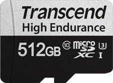 Transcend 350V MicroSDXC 512 GB Class 10 UHS-I/U3  (TS512GUSD350V)