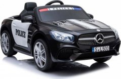 Super-Toys MERCEDES POLICJA SL500, MIĘKKIE SIEDZENIE , MIEKKIE KOŁA, SYSTEM ESW, RADIO FM /S301