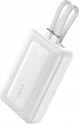 Anker Anker | Power Bank | A1681H21 | 20000 mAh | USB-C 30W, Lightning 27W | Built-In USB-C and Lightning Cables | White