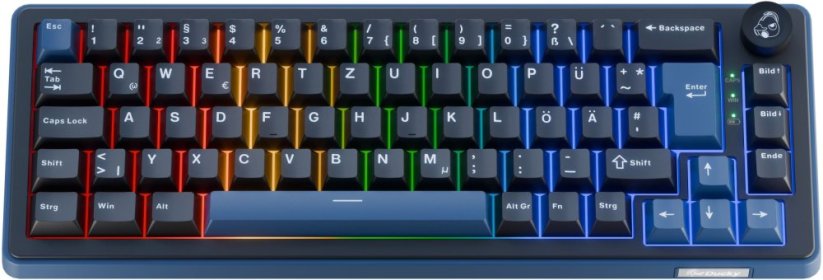 Ducky Gamingowa OK-M 65, 65%, z funkcją hot-swap, RGB, ISO - KTT Linear (DKOKM2567-KWDEPDCOCH1)