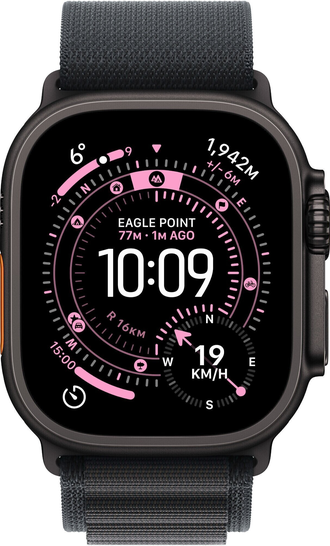 Apple Watch Ultra 3 GPS + Cellular 49mm Black Titanium / Alpine Loop M Black(MF0V4QR/A)