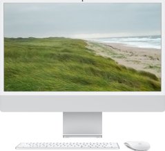 Apple APPLE iMac Z1EH 59,62cm 23,5Zoll Standardglas M4 10C CPU/10C GPU/16C N.E. 24GB 256GB SSD Gbit Eth MM MaKey TID DE Silber