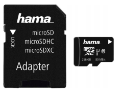 Karta Hama C10 SDXC 256 GB Class 10 UHS-I s adaptorom SD