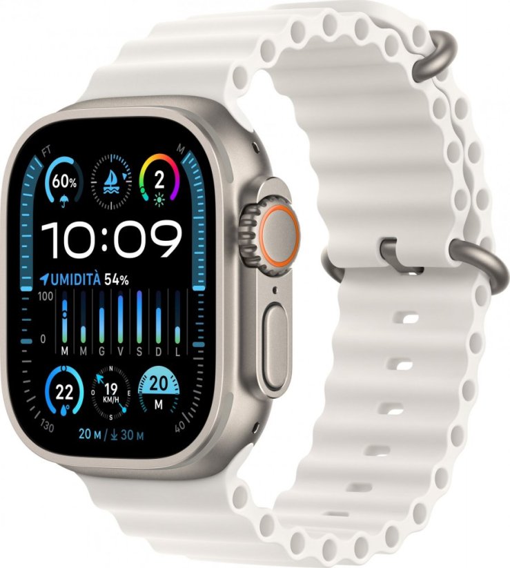 Apple Watch Ultra 2 49mm (oceánsky remienok), biele