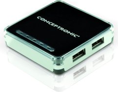 Conceptronic 4 porty USB Čierny (C4PUSB2)