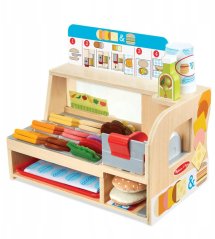 Polesie MELISSA & DOUG playset Wooden Slice & Stack Sandwich Counter