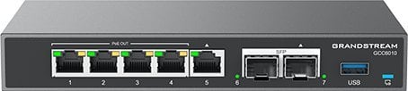 GrandStream Grandstream GCC6010 UC+Networking (Router VPN, NGFW/UTM, Switch, Centrala IP) z 2x2,5 Gb SFP i 5xGbE