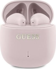 Guess Guess Bluetooth headphones GUTWSJ14ESGP TWS + docking station pink/pink Printed Classic Logo
