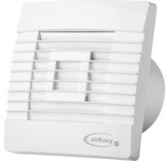 airRoxy ventilátor nástenný 100mm 15W z żaluzją grawitacyjną, senzor ruchu pRestige 100ZG - 01-029