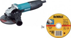 Makita Szlifierka GA5030R / + 3x Dewalt kotúč do stali nierdzewnej