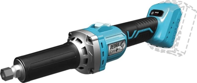 Dedra Szlifierka prosta bezszczotkowa 18V trzpień 6mm