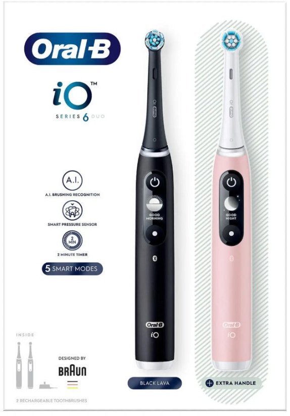 Oral-B IO Series 6 Duo Black Lava&Pink Sand