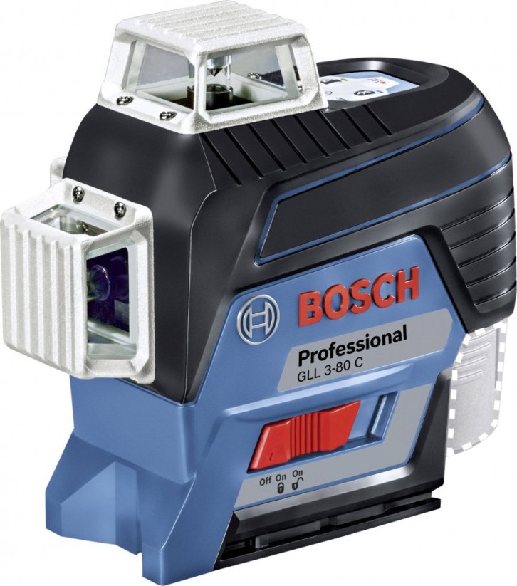 Bosch Plošný laser GLL 3-80 C Červený 30 m
