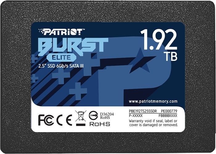 Patriot Burst Elite 1.92TB 2.5" SATA III (PBE192TS25SSDR)