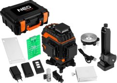 Neo Laser 3D, 16 linii, zielony, walizka, tarcza celownicza, magnetyczny uchwyt, ładowarka