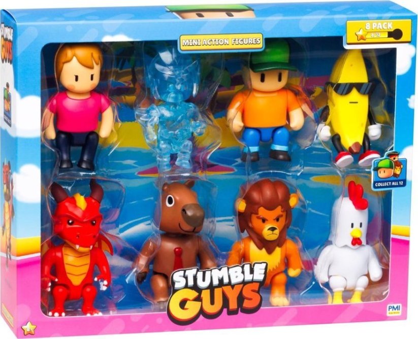 STUMBLE GUYS STUMBLE GUYS - MINI FIGURKI- DELUXE 8 FIGUREK VER.A