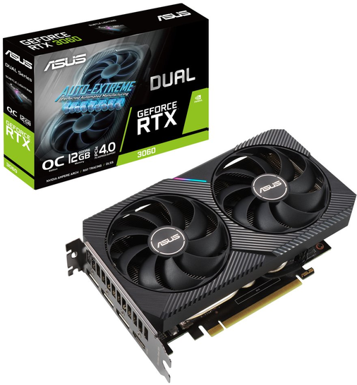 Asus Dual GeForce RTX 3060 V2 OC 12GB GDDR6 (DUAL-RTX3060-O12G-V2)