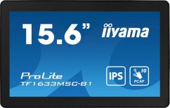 iiyama Monitor dotykowy iiyama ProLite TF1633MSC-B1 15,6" IPS LED, HDMI, DisplayPort, Reproduktori, IP54, openframe