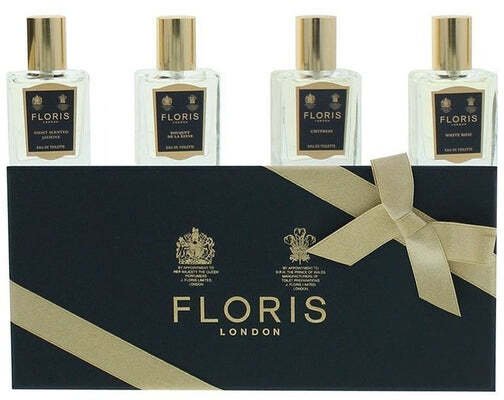 Floris Set Floris Of London: Night Scented Jasmine, Eau De Toilette, For Women, 15 ml + Bouquet De La Reine, Eau De Toilette, For Women, 15 ml + White Rose, Eau De Toilette, For Women, 15 ml + Chypress, Eau De Toilette, Unisex, 15 ml Unisex