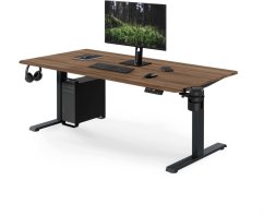 Jan Nowak Elektryczne z regulacją wysokości ergonomiczne Antracitovýowe/orech,1600x800 mm: ARIA (5907367517552)