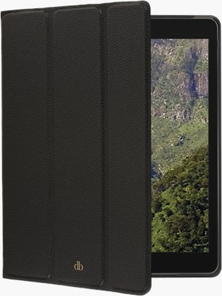 dbramante Milan Flip-Hulle na tablet - skóra licowa - Night Black - 10.2" - na Apple 10.2-calowy iPad (9. generacja)