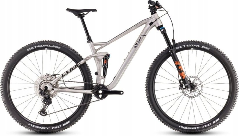 Cube Dviratis Cube Stereo ONE22 Race 29 rawmetal'n'black 2025-L (Dydis: L)