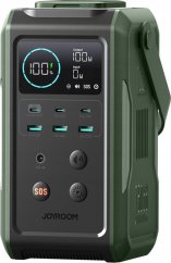 Joyroom Powerbank Joyroom JR-PBF10 75000mAh 100W 3x USB-C 3x USB-A ze składaną rokovarką i rączką - Zelený