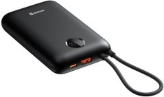 Swissten Swissten Voltbox 35W Power Bank 30000 mAh with Built-In Cables USB-C and Lightning