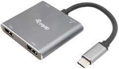 Equip Adapter USB-C->2xHDMI,3.2Gen1 100W PD,USB-C MST Adapte (133484)