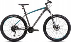 Romet Dviratis Romet Rambler R7.4 2025 graphite-silver-turquoise-20" / L (Dydis: 20" / L)