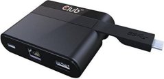 Club 3D USB-C - USB-C + RJ-45 + USB-A Čierny (CSV-1530)