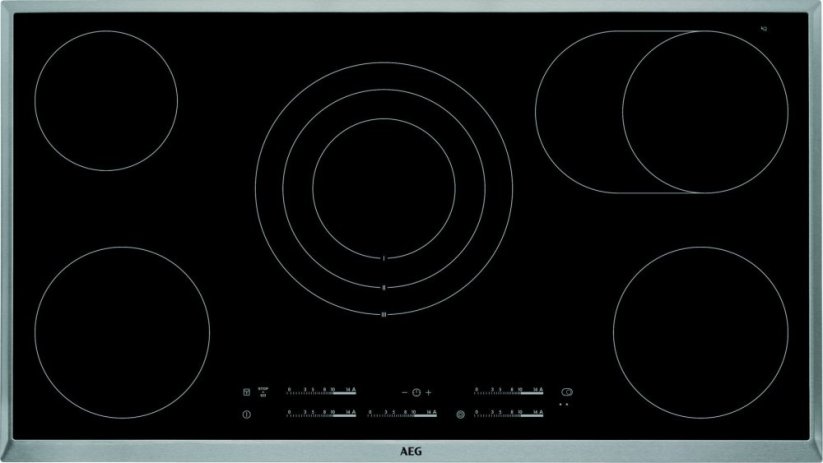 AEG AEG HK955070XB, Built-in, Ceramic, Ceramic, 5 zone(s), 5 zone(s), Simmer