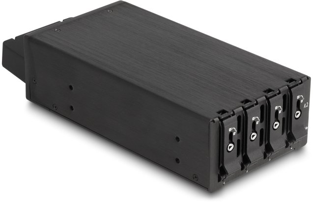 Delock Slim Bay Ramka wymienna na 4 x M.2 NVMe SSD z interfejsem Slim SAS SFF-8654