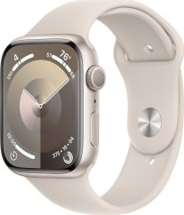 Apple Watch 9 45mm GPS Starlight Alu Sport S/M Béžový  (MR963QP/A)