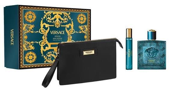 Versace Eros Eau de Toilette 100ml + Eau de Toilette 10ml + Cosmetic Bag (300845)