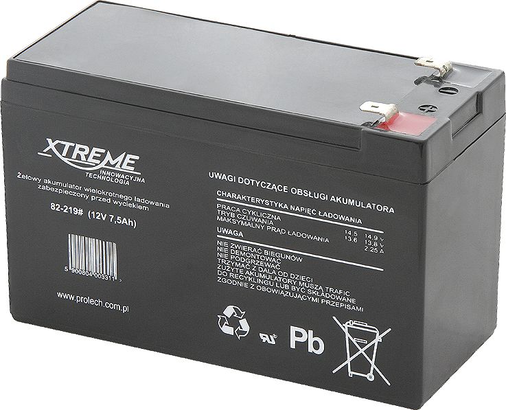 Xtreme akumulátor 12V/7.5Ah (82-219#)