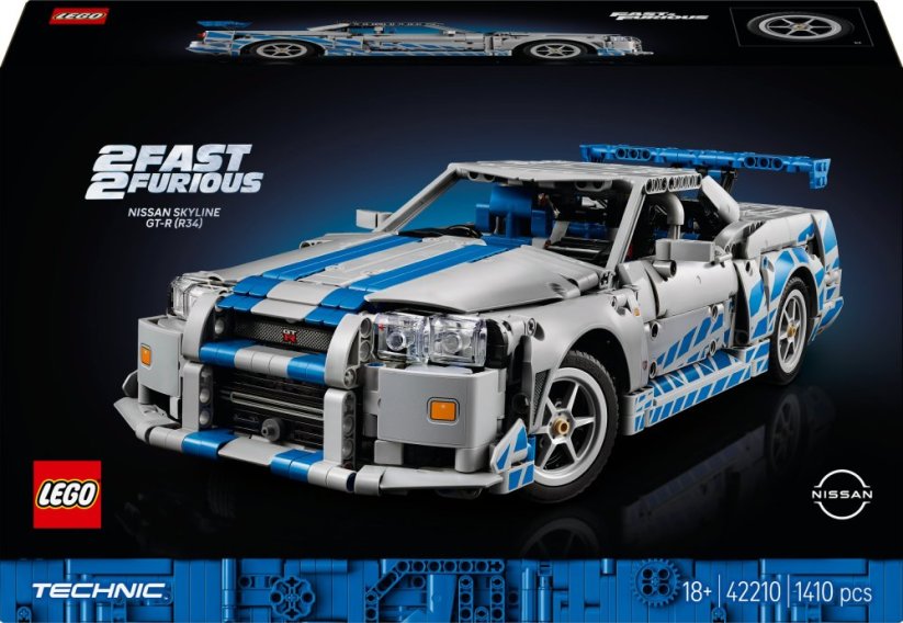LEGO Technic Nissan Skyline GT-R (R34) 2 Rýchlo a zbesilo (42210)