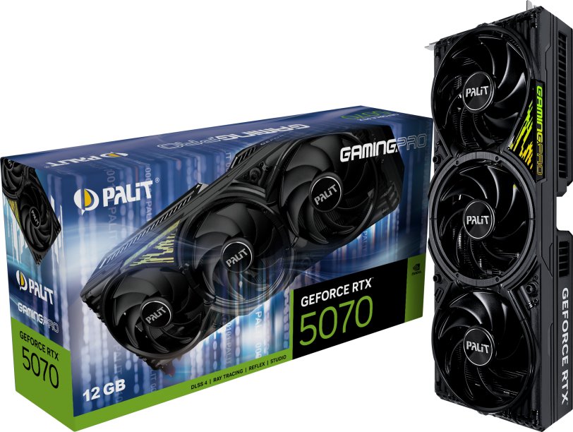Palit GeForce RTX 5070 GamingPro 12GB GDDR7 DLSS4 (NE75070019K9-GB2050A)