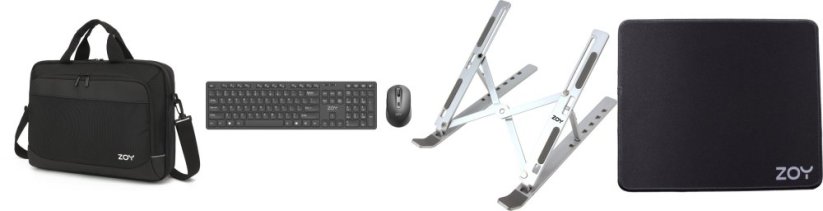 ZOY ZOY ProBag 16" (ZLB16) + Podkładka czarna ZMP30 + Klawiatura + mysz ZKM888 kolor czarny + Podstawka pod laptopa ZLS02