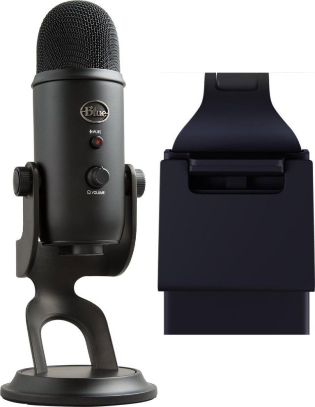 Blue Yeti USB Blackout (988-000229) + Lampa Litra Glow